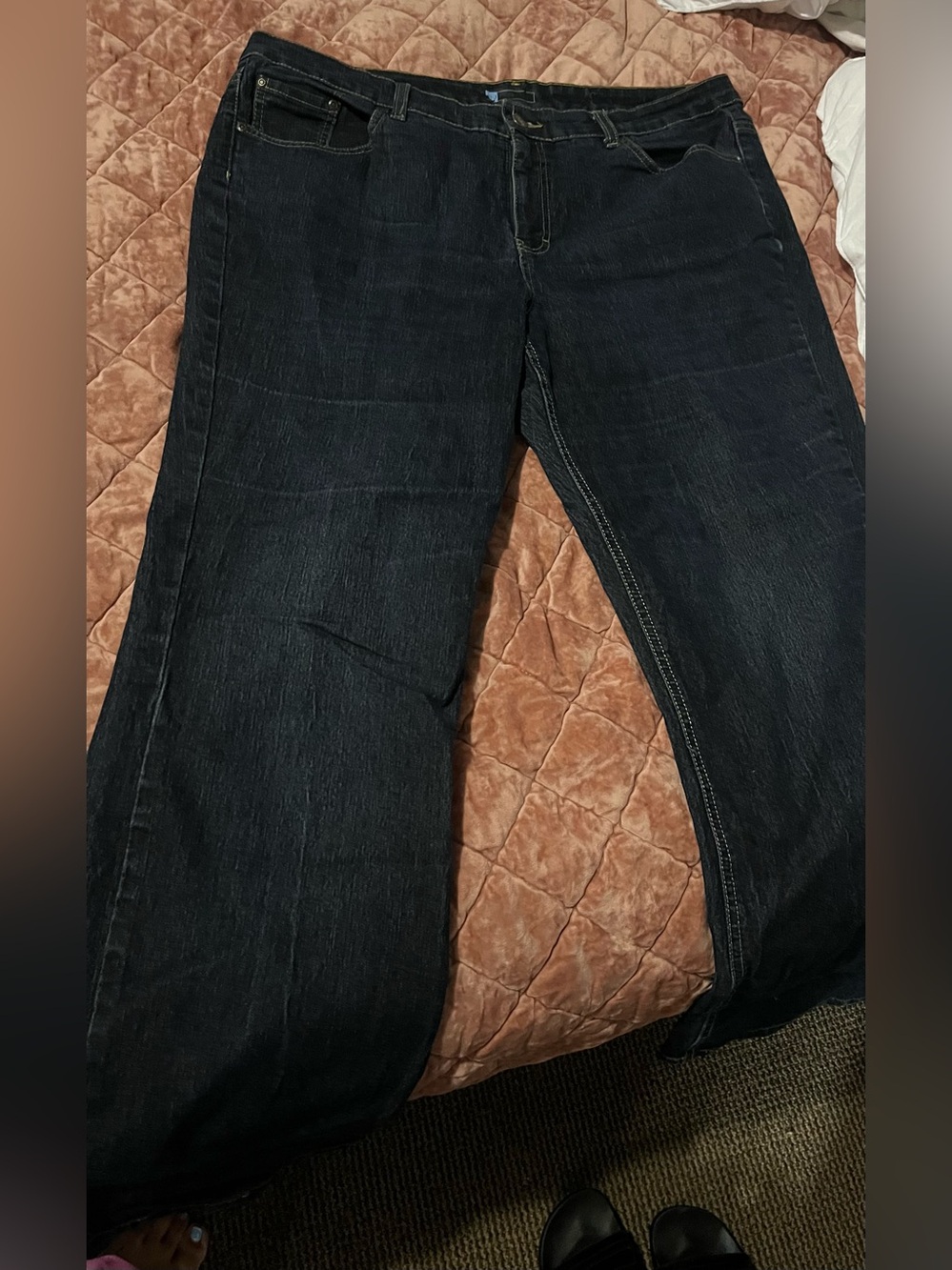 Relativity Classic Women’s Dark Blue Jeans - Wide leg fit